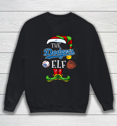 Los Angeles Dodgers Christmas ELF Funny MLB Sweatshirt
