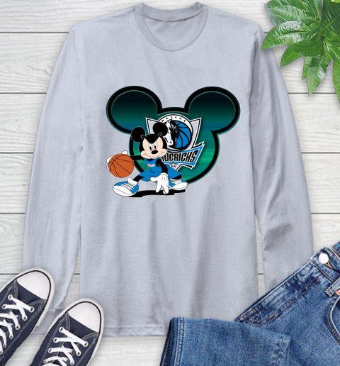 NBA Dallas Mavericks Mickey Mouse Disney Basketball Long Sleeve T-Shirt 6