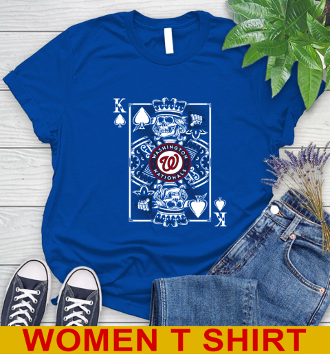 Washington Nationals MLB Baseball The King Of Spades Death Cards Shirt Women's T-Shirt 10