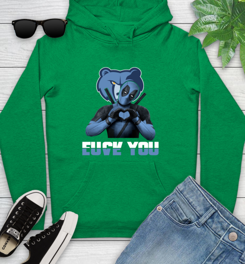 NBA Memphis Grizzlies Deadpool Love You Fuck You Basketball Sports Youth Hoodie 9