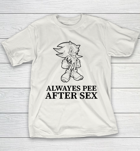 Sonic Always Pee After Sex Youth T-Shirt