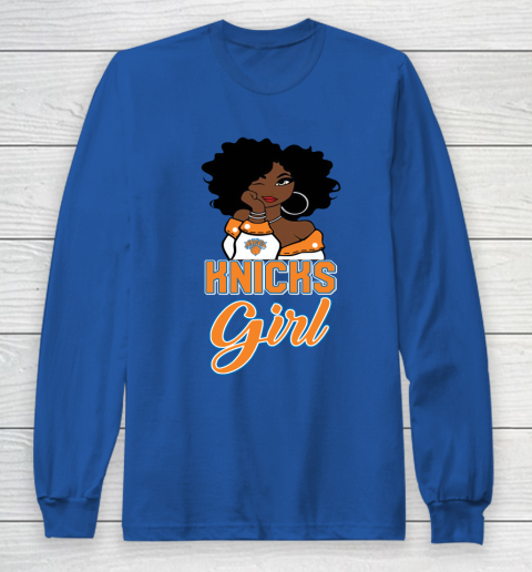 New York Knicks Girl NBA Long Sleeve T-Shirt 9