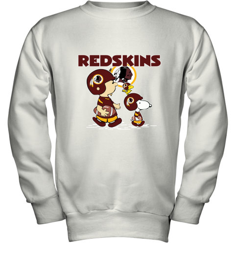 Washington Redskins Let's Play Football Together Snoopy NFL Shirts Youth Sweatshirt
