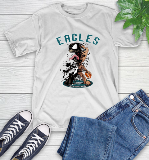 NFL Philadelphia Eagles Football Venom Groot Guardians Of The Galaxy T-Shirt