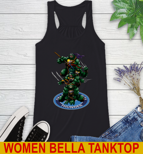 NBA Basketball Oklahoma City Thunder Teenage Mutant Ninja Turtles Shirt Racerback Tank 2