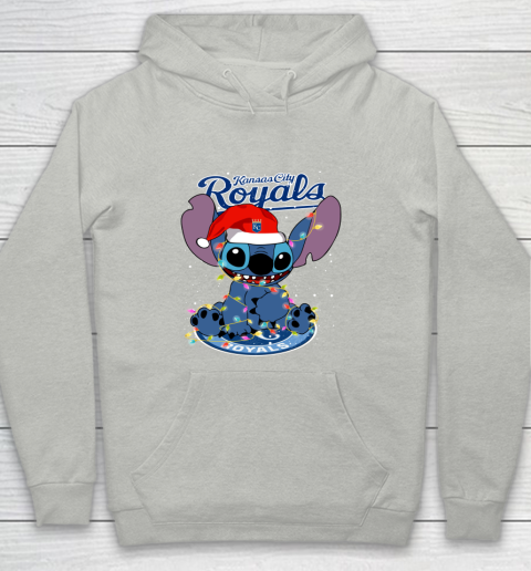 Kansas City Royals MLB noel stitch Baseball Christmas Youth Hoodie