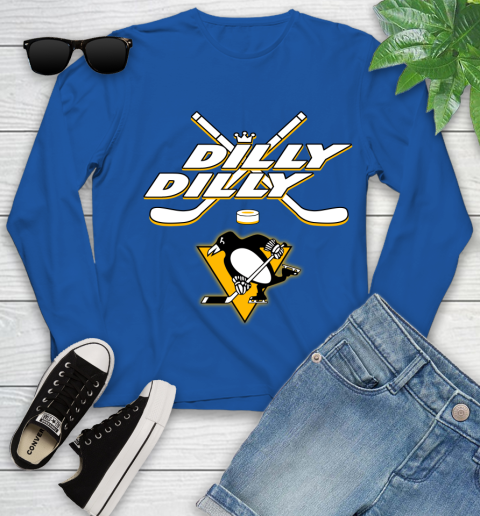 NHL Pittsburgh Penguins Dilly Dilly Hockey Sports Youth Long Sleeve 9