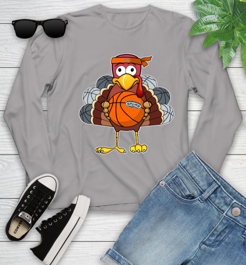 San Antonio Spurs Turkey thanksgiving day Youth Long Sleeve 5