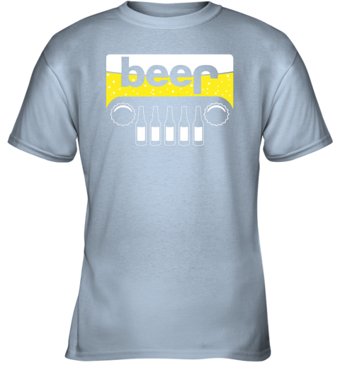 dry5 beer and jeep shirts youth t shirt 26 front light blue