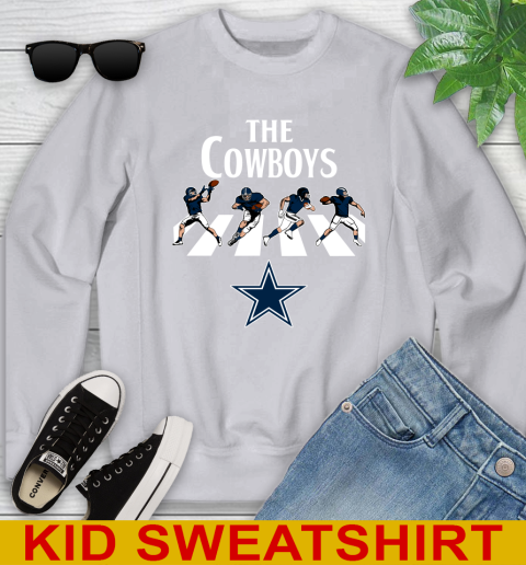 NFL Football Dallas Cowboys The Beatles Rock Band Shirt Youth Sweatshirt 3