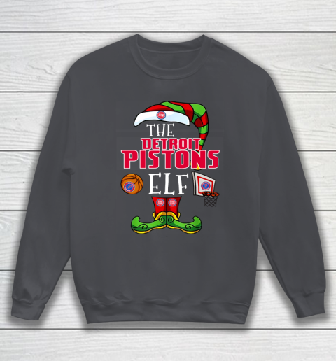 Detroit Pistons Christmas ELF Funny NBA Sweatshirt 4