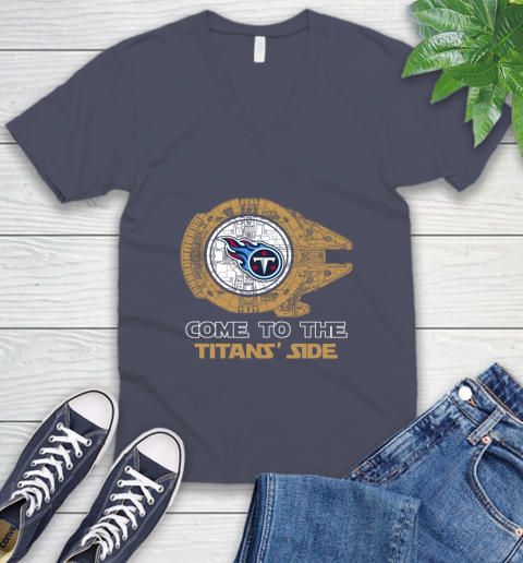NFL Come To The Tennessee Titans Wars Football Sports V-Neck T-Shirt 7