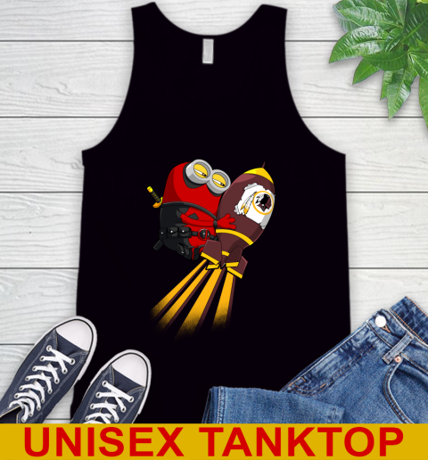 NFL Football Washington Redskins Deadpool Minion Marvel Shirt Tank Top