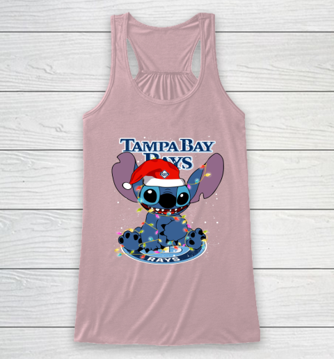 Tampa Bay Rays MLB noel stitch Baseball Christmas Racerback Tank 5