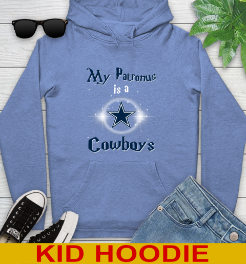 NFL Football Harry Potter My Patronus Is A Dallas Cowboys Youth Hoodie 12