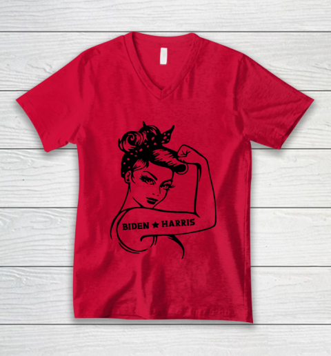 Biden Harris 2020  Joe Biden Kamala Harris Girl Empowerment V-Neck T-Shirt 3