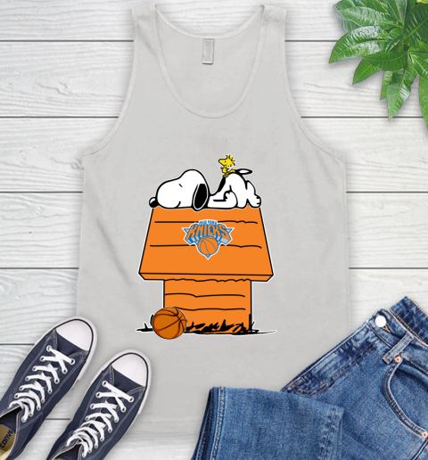 New York Knicks NBA Basketball Snoopy Woodstock The Peanuts Movie Tank Top