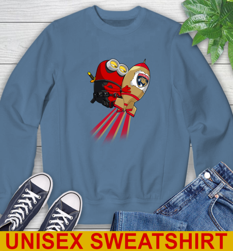 NHL Hockey Florida Panthers Deadpool Minion Marvel Shirt Sweatshirt 10