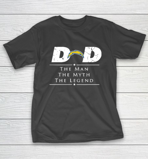 Los Angeles Chargers NFL Football Dad The Man The Myth The Legend T-Shirt