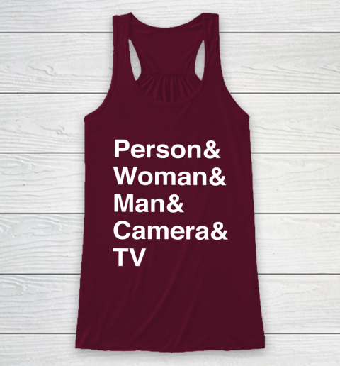 Person Woman Man Camera TV Racerback Tank 2