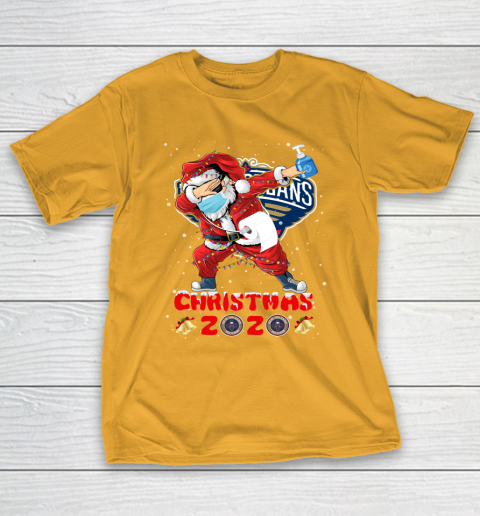 New Orleans Pelicans Funny Santa Claus Dabbing Christmas 2020 NBA T-Shirt 2