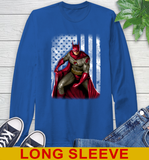 Portland Trail Blazers NBA Basketball Batman DC American Flag Shirt Long Sleeve T-Shirt 11