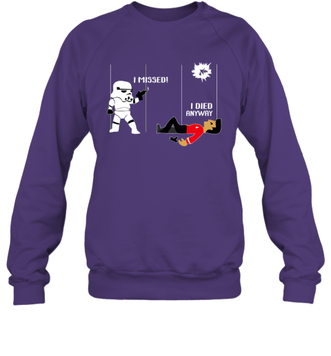 got3 star wars star trek a stormtrooper and a redshirt in a fight shirts sweatshirt 35 front purple