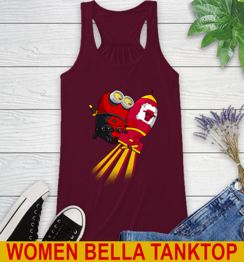 NBA Basketball Chicago Bulls Deadpool Minion Marvel Shirt Racerback Tank 2