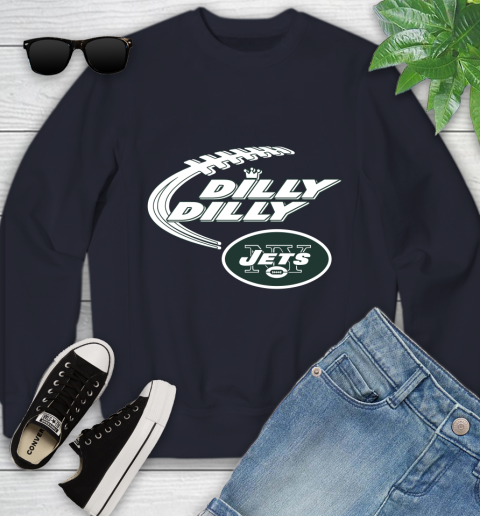 NFL New York Jets Dilly Dilly Football Sports Youth Sweatshirt 3
