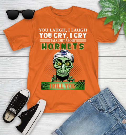 NBA Talk Shit About Charlotte Hornets I Kill You Achmed The Dead Terrorist Jeffrey Dunham Basketball Youth T-Shirt 9