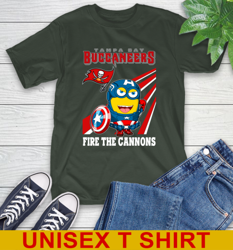 NFL Football Tampa Bay Buccaneers Captain America Marvel Avengers Minion Shirt T-Shirt 6