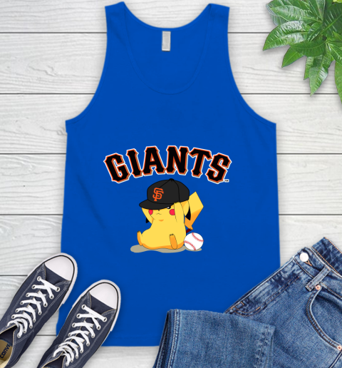 MLB Pikachu Baseball Sports San Francisco Giants Tank Top 5