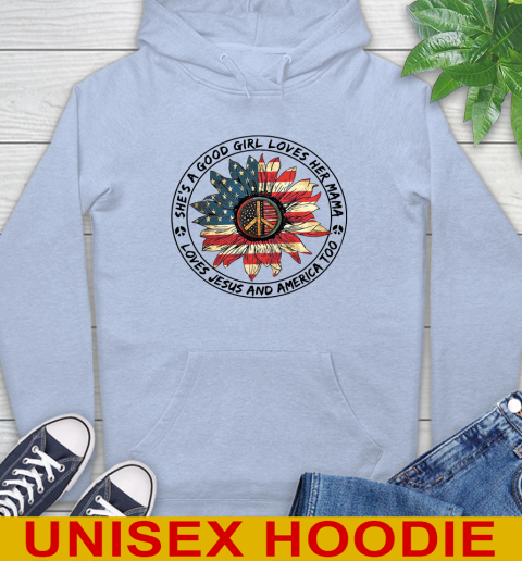 America sunflower she's a good girl loves her mama shirt 18