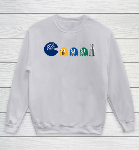 Tampa Bay Lightning x Pacman Create History For Stanley Cup Youth Sweatshirt 4