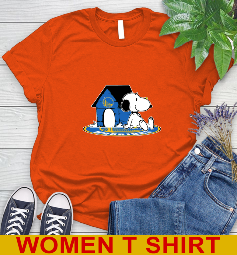 NBA Basketball Golden State Warriors Snoopy The Peanuts Movie Shirt Women's T-Shirt 4