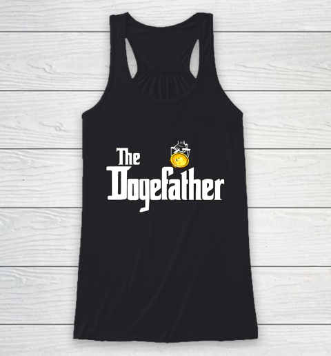 The Dogefather Funny Doge Cryptocurrency Meme Dogecoin Racerback Tank