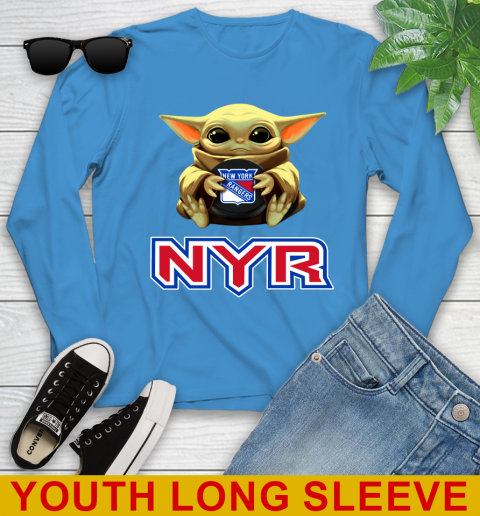 NHL Hockey New York Rangers Star Wars Baby Yoda Shirt 129