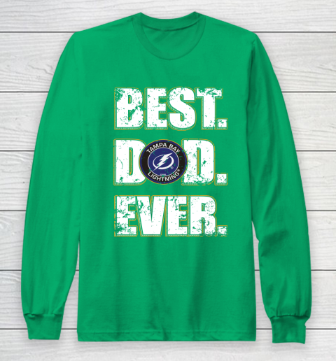NHL Tampa Bay Lightning Hockey Best Dad Ever Family Shirt Long Sleeve T-Shirt 4