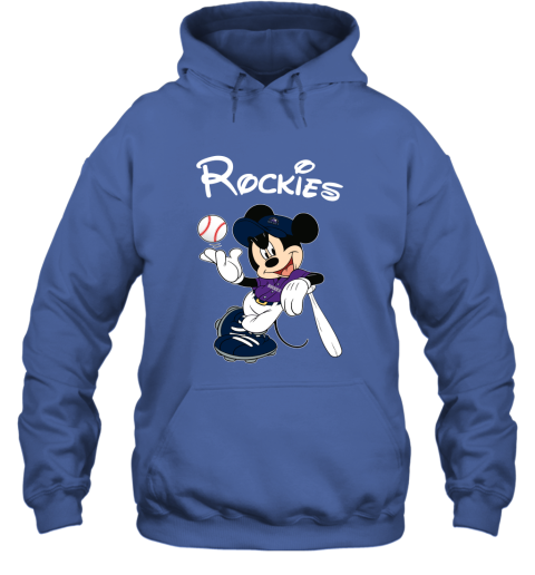 Baseball Mickey Team Colorado Rockies Hoodie