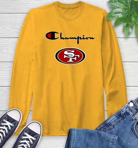 NFL Football San Francisco 49ers Champion Shirt Long Sleeve T-Shirt 2