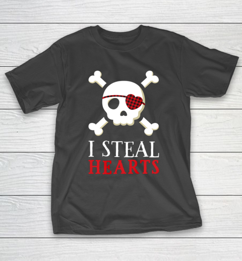 I Steal Hearts T Shirt Boy Girl Toddler Skull Valentine Gift T-Shirt