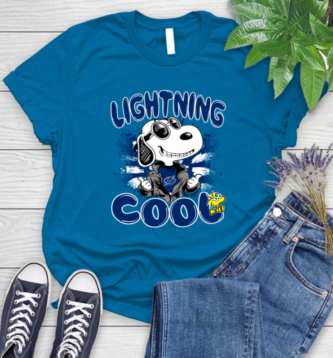 NHL Hockey Tampa Bay Lightning Cool Snoopy Shirt Women's T-Shirt 8