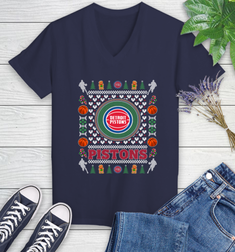 Detroit Pistons Merry Christmas NBA Basketball Loyal Fan Ugly Shirt 85