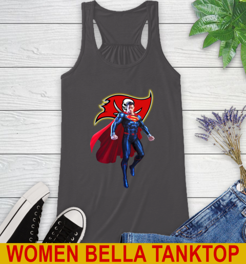 NFL Superman DC Sports Football Tampa Bay Buccaneers Racerback Tank 12