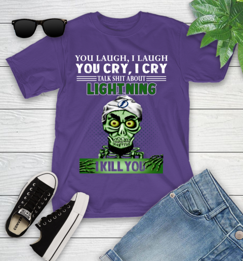 NHL Talk Shit About Tampa Bay Lightning I Kill You Achmed The Dead Terrorist Jeffrey Dunham Hockey Youth T-Shirt 3