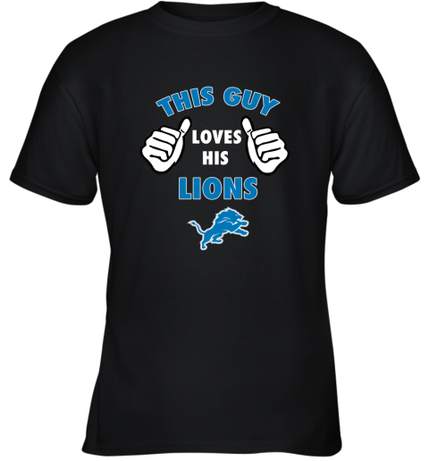 This Guy Loves His Detroit Lions Youth T-Shirt