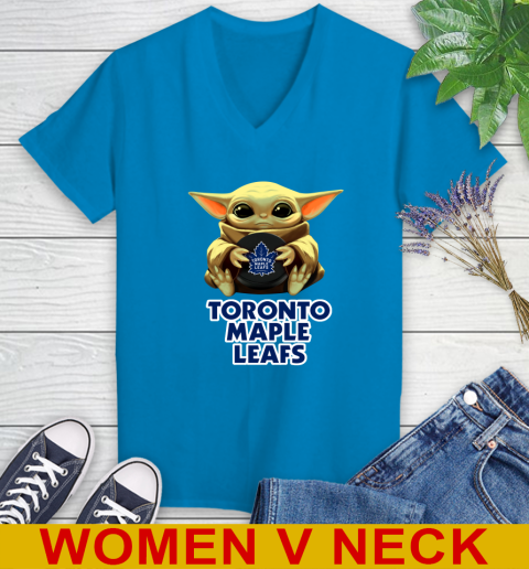 NHL Hockey Toronto Maple Leafs Star Wars Baby Yoda Shirt 84