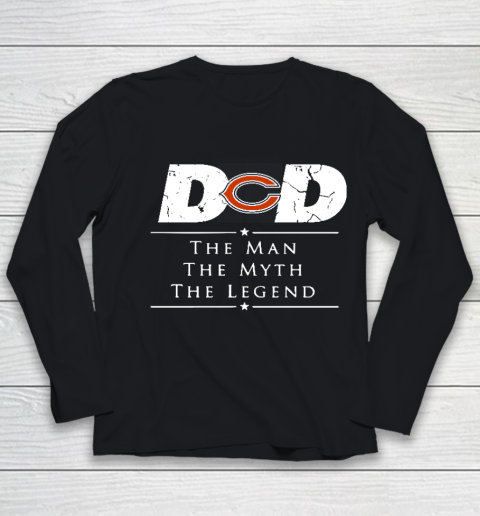 Chicago Bears NFL Football Dad The Man The Myth The Legend Youth Long Sleeve