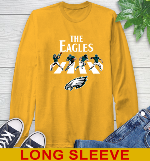 NFL Football Philadelphia Eagles The Beatles Rock Band Shirt Long Sleeve T-Shirt 2