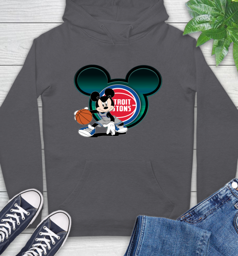 NBA Detroit Pistons Mickey Mouse Disney Basketball Hoodie 7